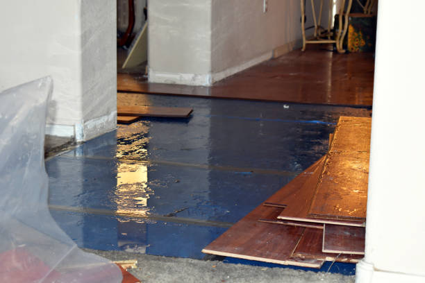 Professional Emergency Water Damage Restoration technician working in Salem, WI